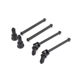 Drive shafts front and rear