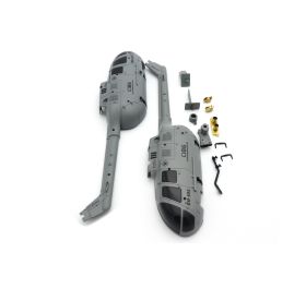 Body shell with scale detail parts